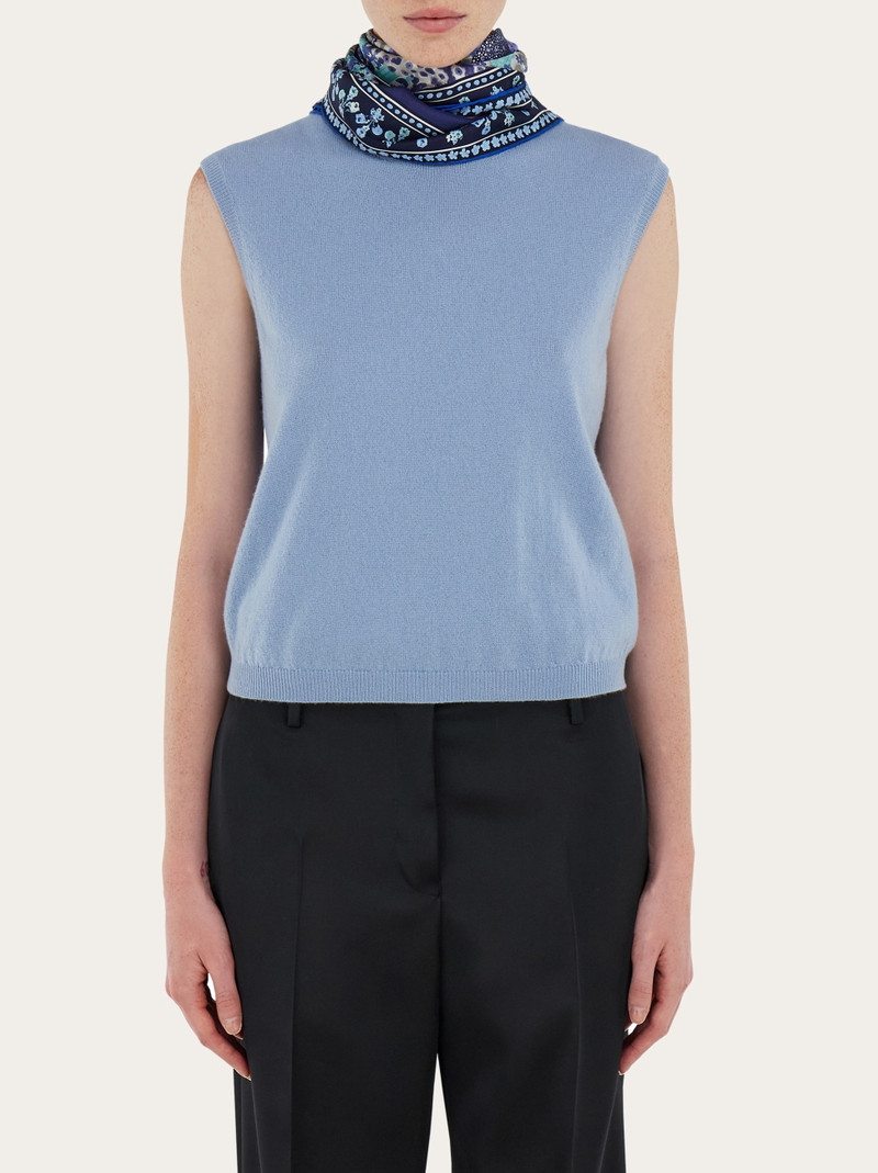 FERRAGAMO Palazzo print silk scarf outlook