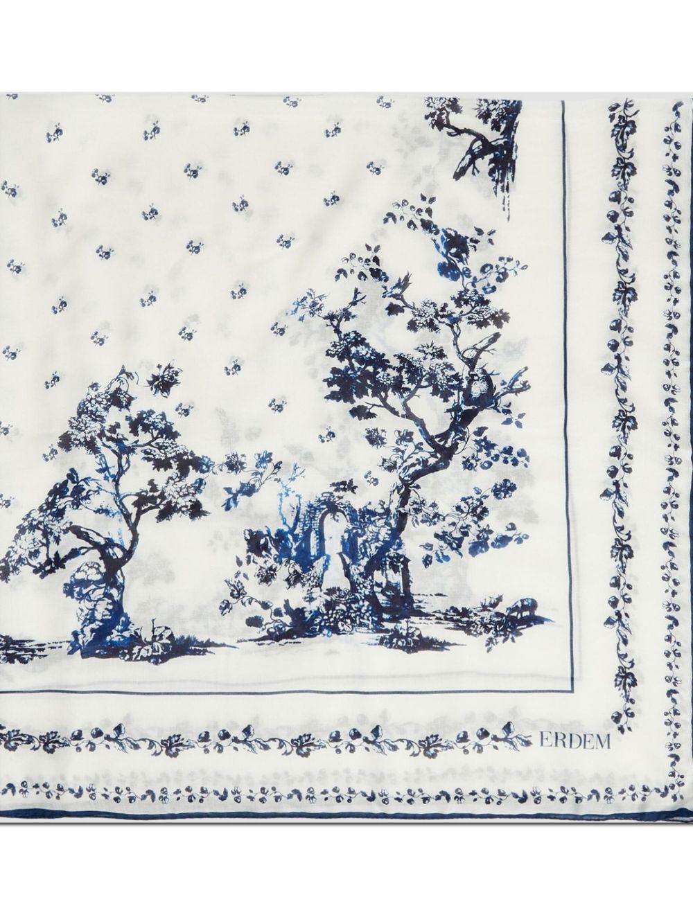 floral-tree print scarf - 3