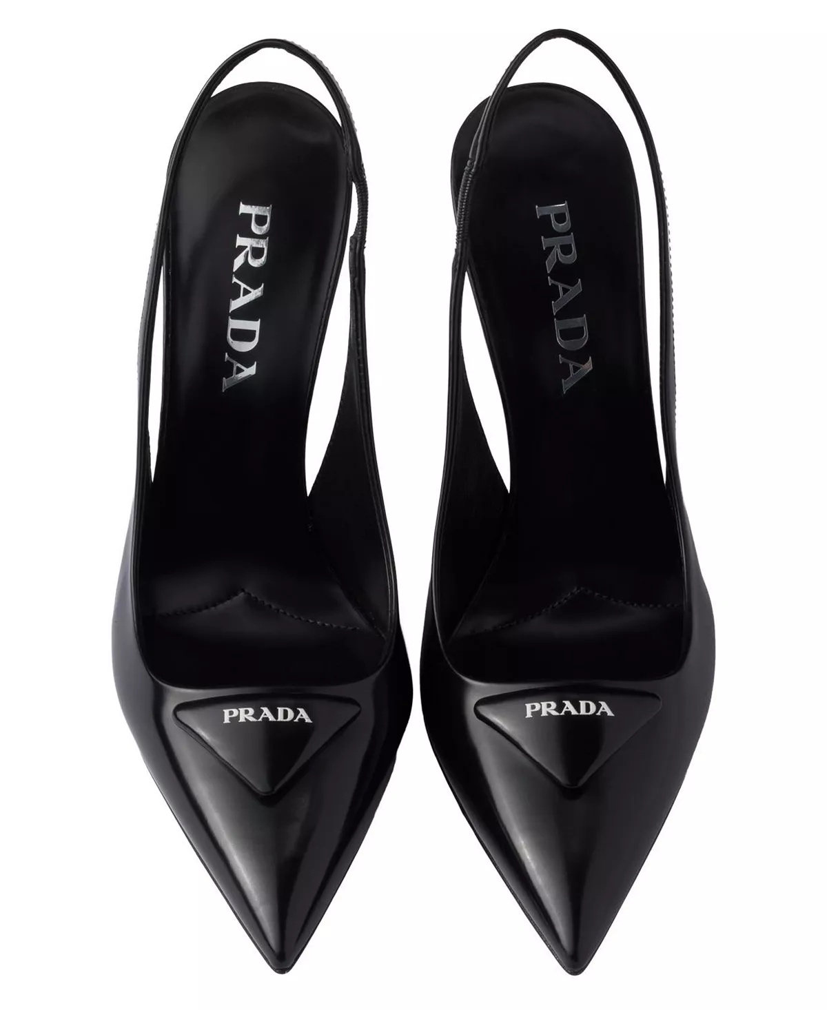 Women's Brushed Leather Slingback Pumps - 3