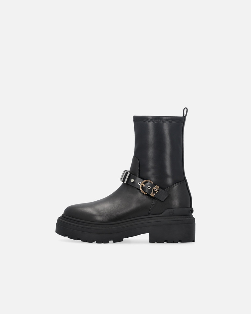 PINKO BOOTIES WITH METAL INSERTS outlook