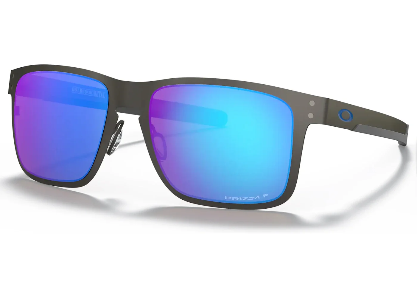 Oakley Holbrook Metal Sunglasses Matte Gunmetal/Prizm Sapphire Polarized (OO4123-0755) - 1