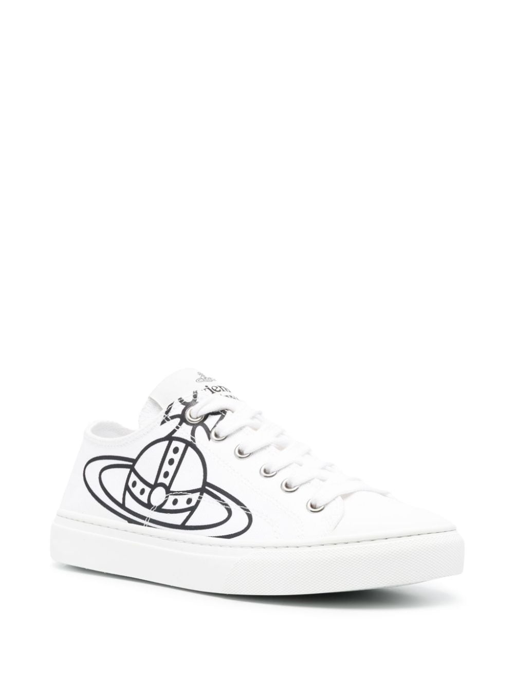 Plimsoll Orb-print canvas sneakers - 2