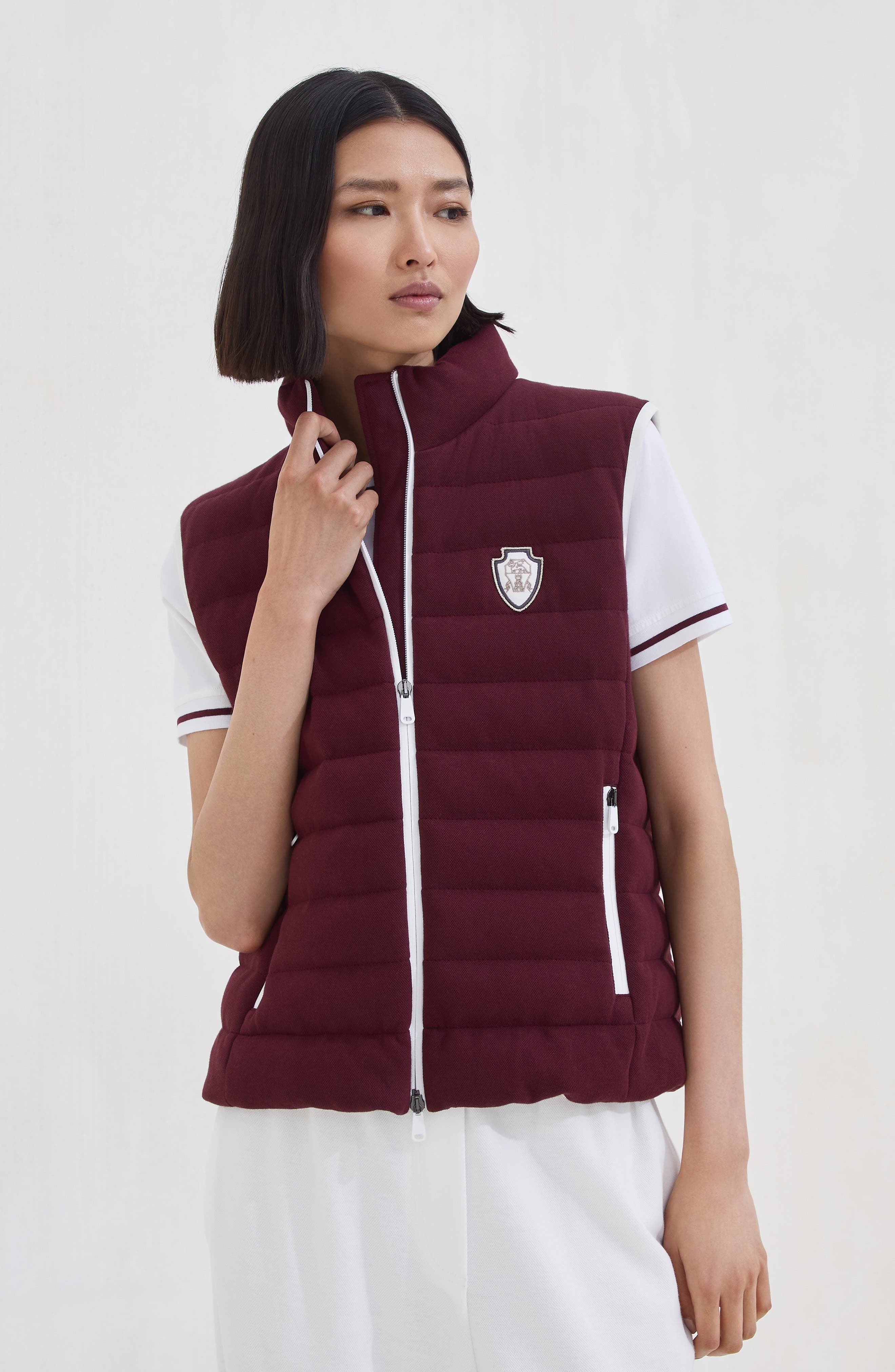 Brunello Cucinelli Down vest in Amaranth at Nordstrom - 2