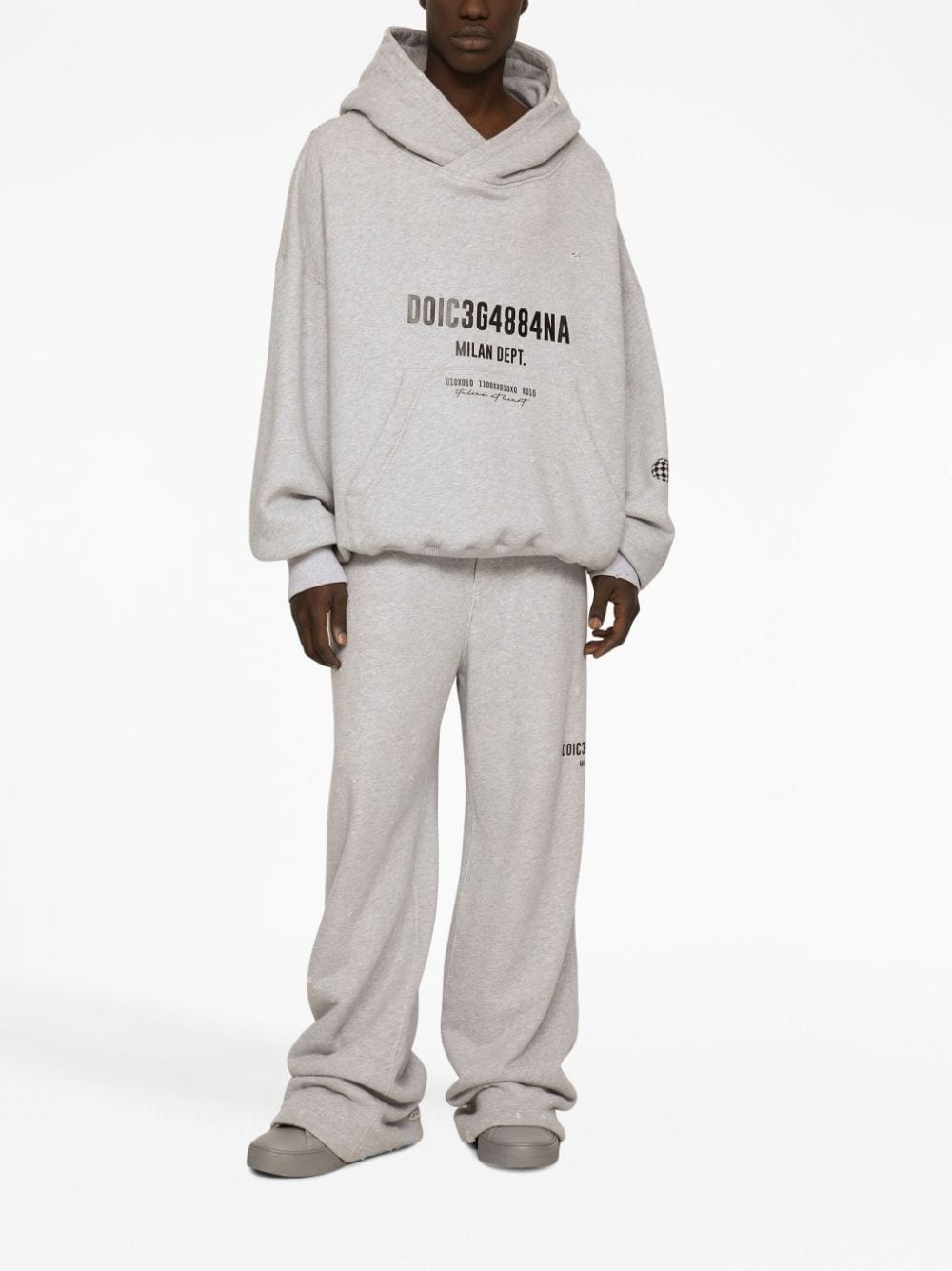 logo-print cotton track pants - 2