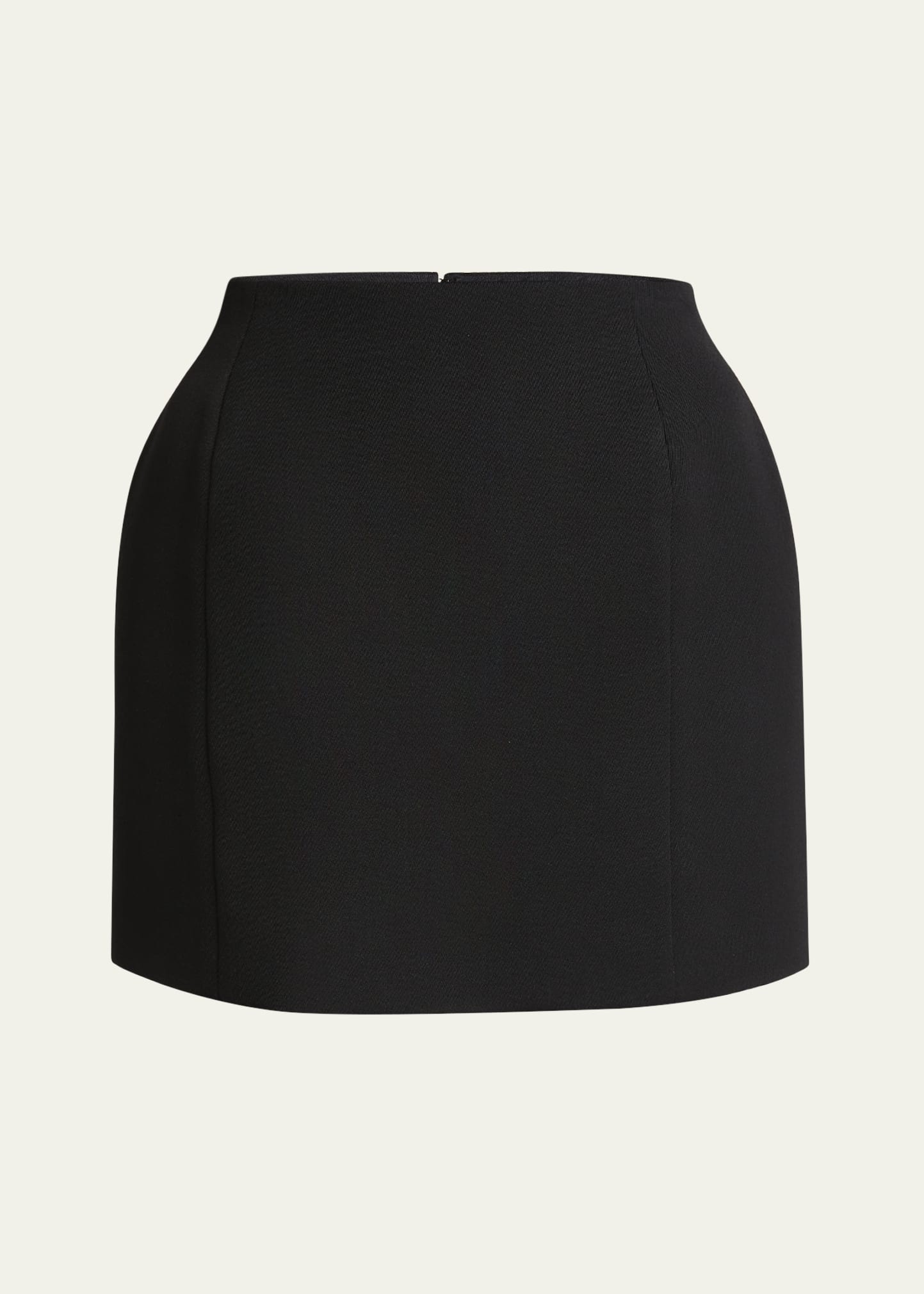 Hourglass Wool Mini Skirt - 1