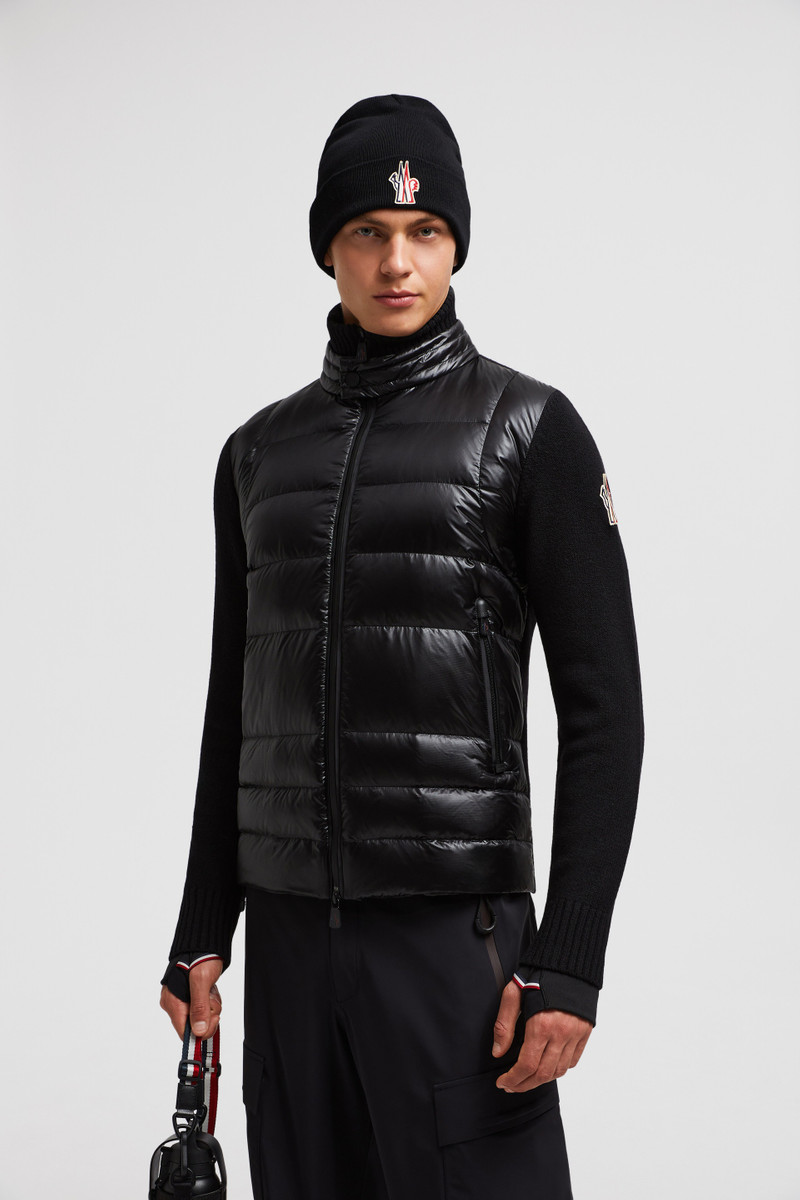 Moncler Grenoble Padded Wool Zip-Up Cardigan outlook