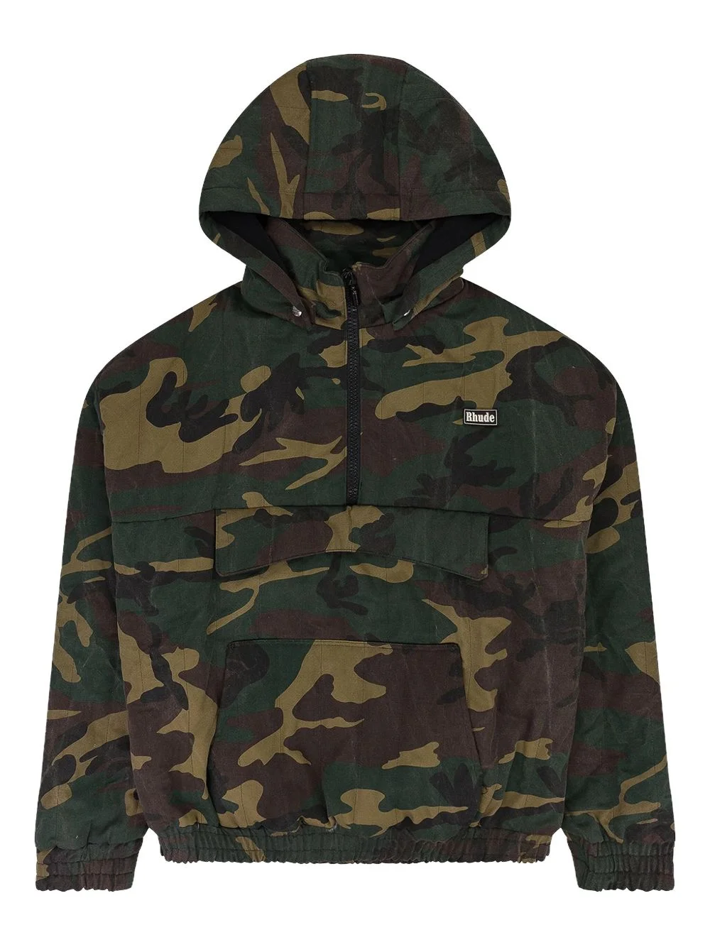 camouflage-pattern hoodie - 1