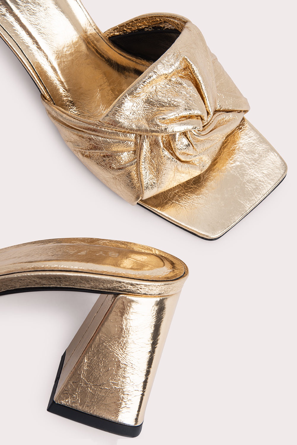 Lamar Parchment Metallic Leather - 5