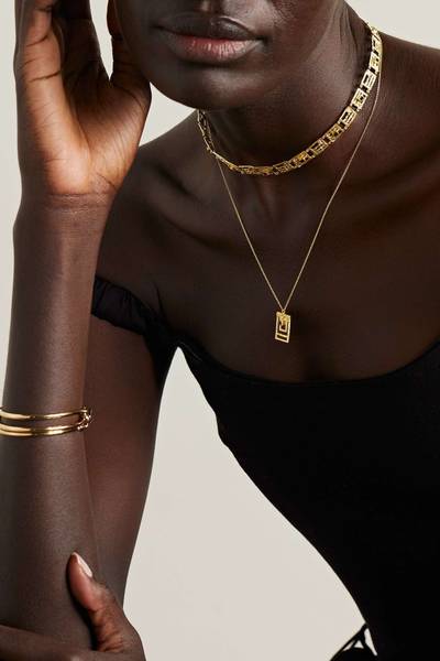 KHAITE + Elhanati gold-plated spinel necklace outlook