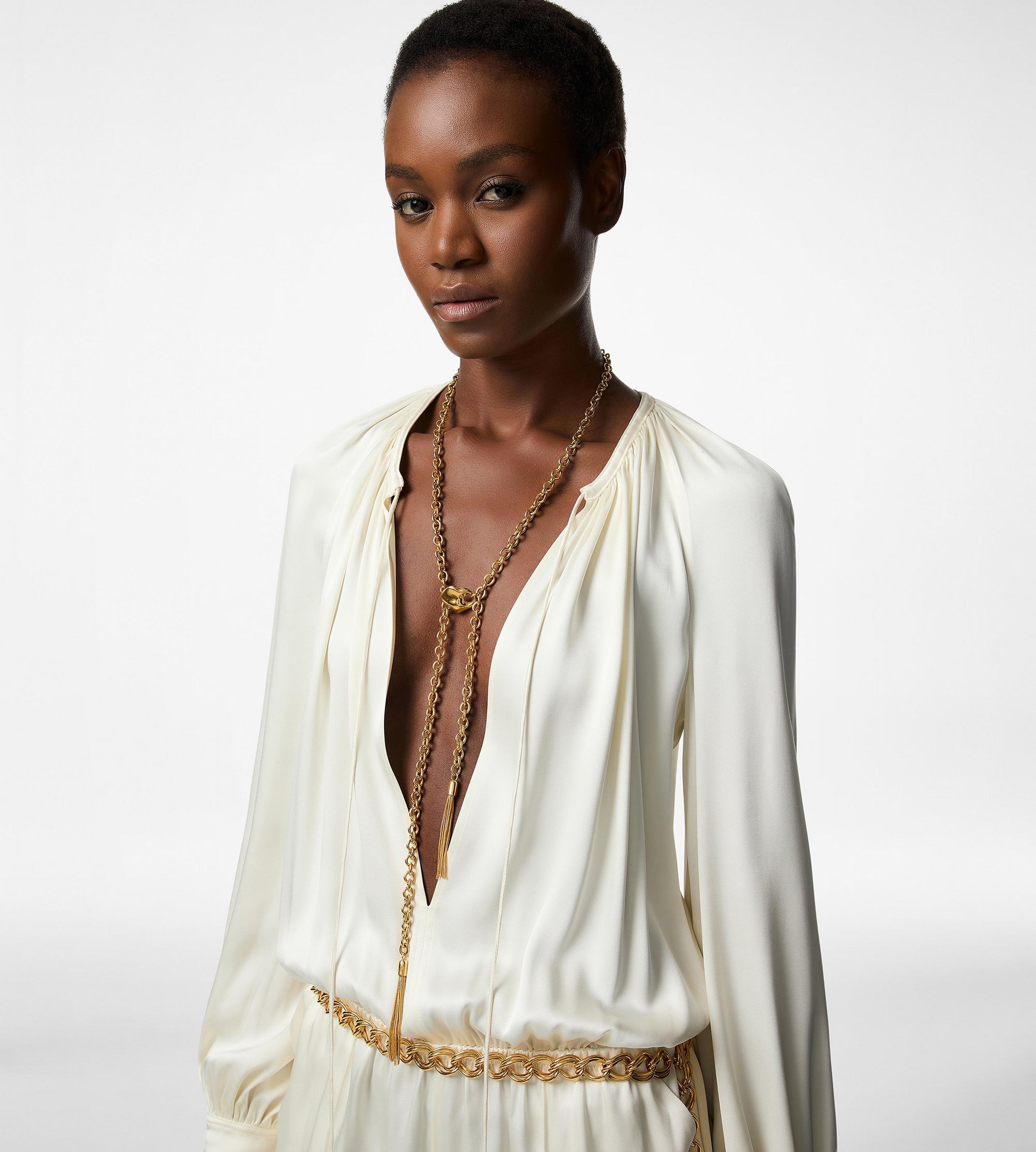BRASS AMOR LARIAT NECKLACE - 3