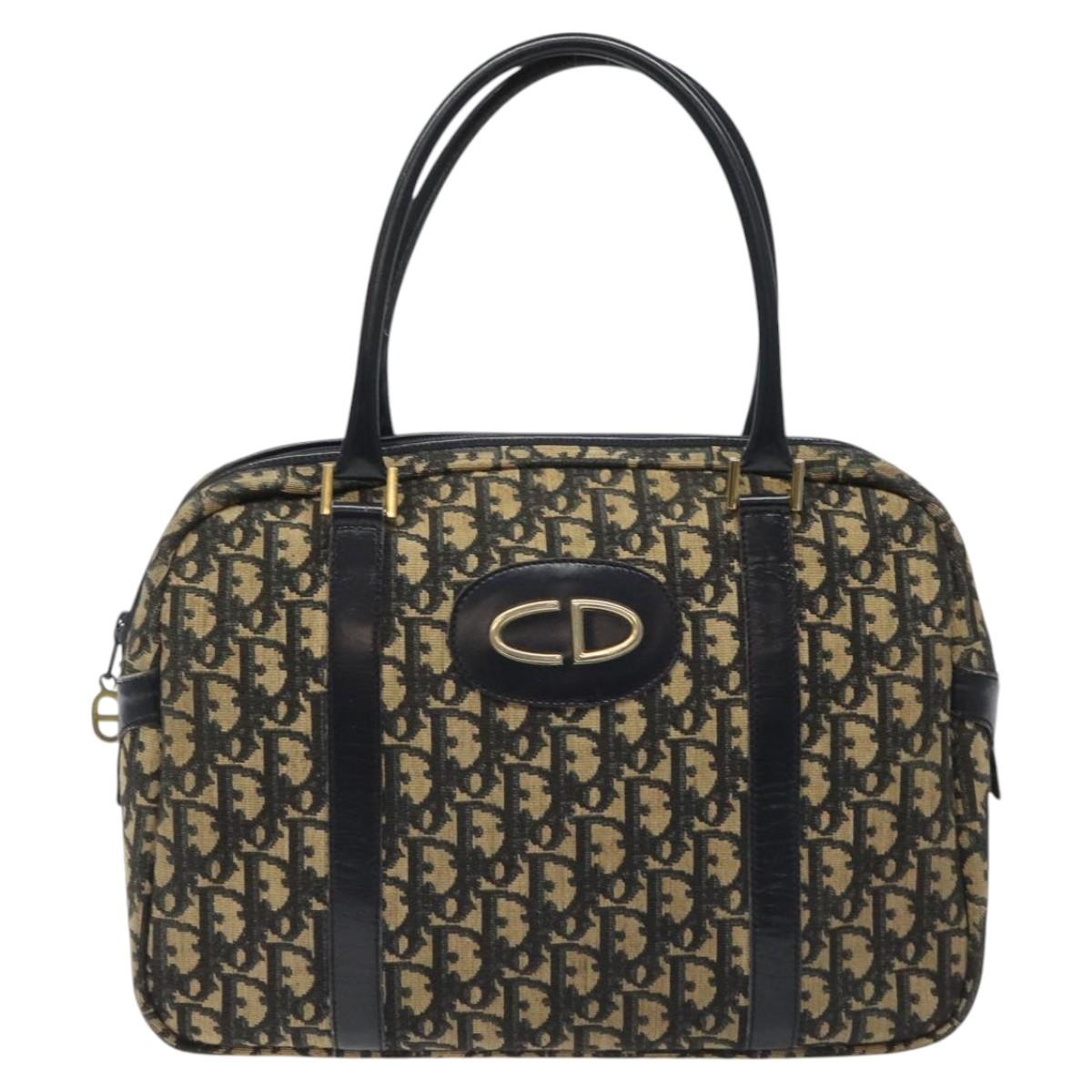 DIOR Trotter Canvas Hand Bag Navy - 2