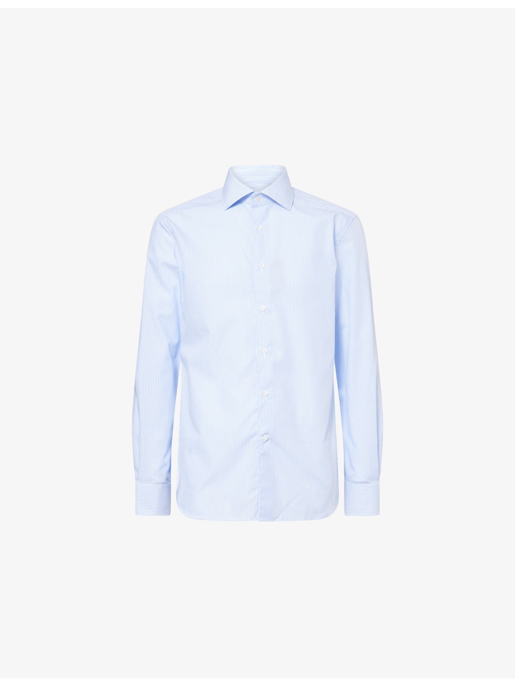 Regular-Fit Stripe-Print Wrinkle-Free Cotton Shirt - 1
