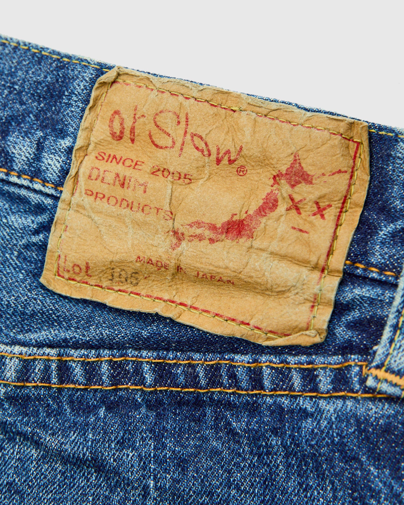 105 "2 Year Wash" 13.5oz Selvedge Denim - Standard Fit - 5