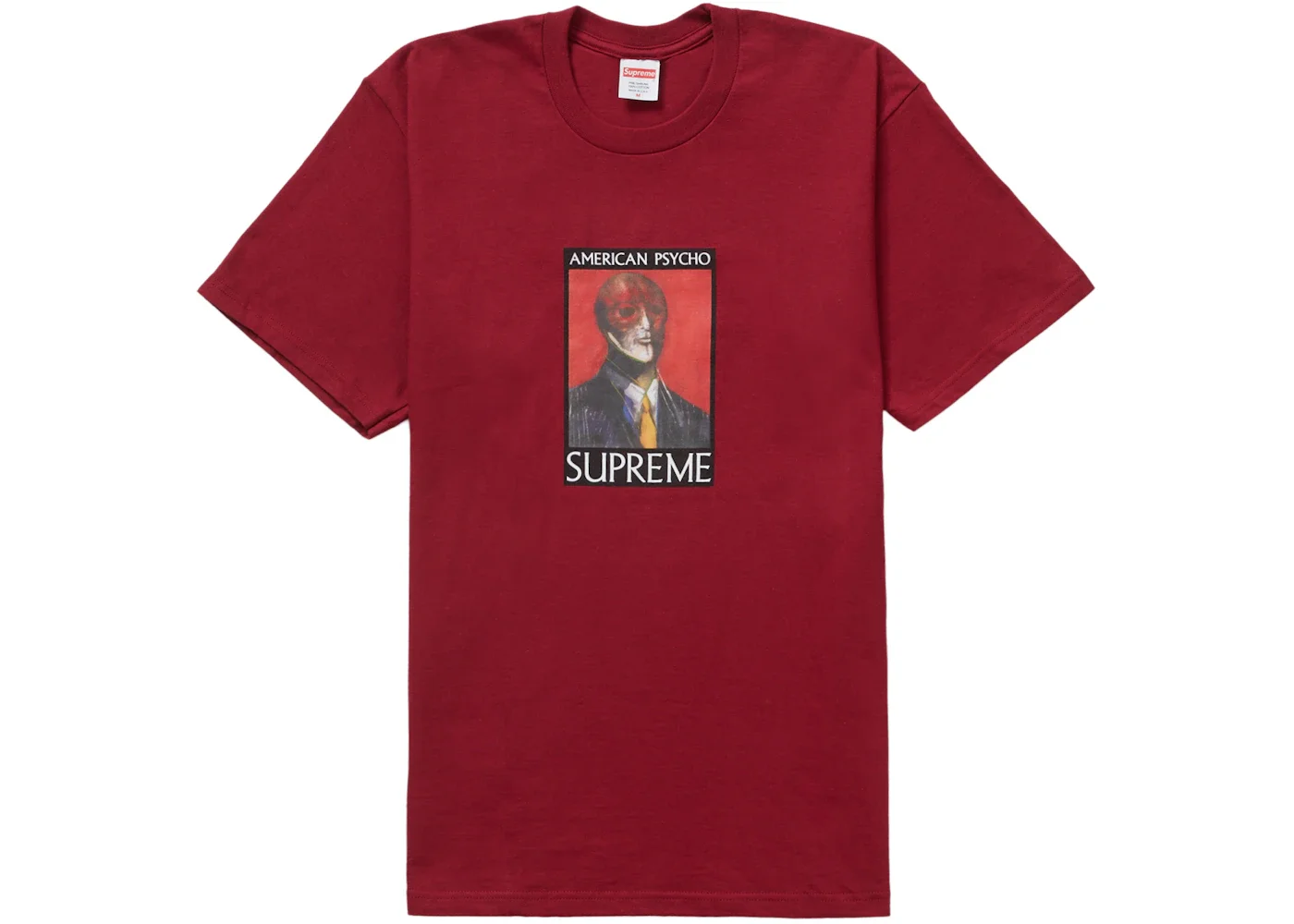 Supreme American Psycho Tee Cardinal - 1