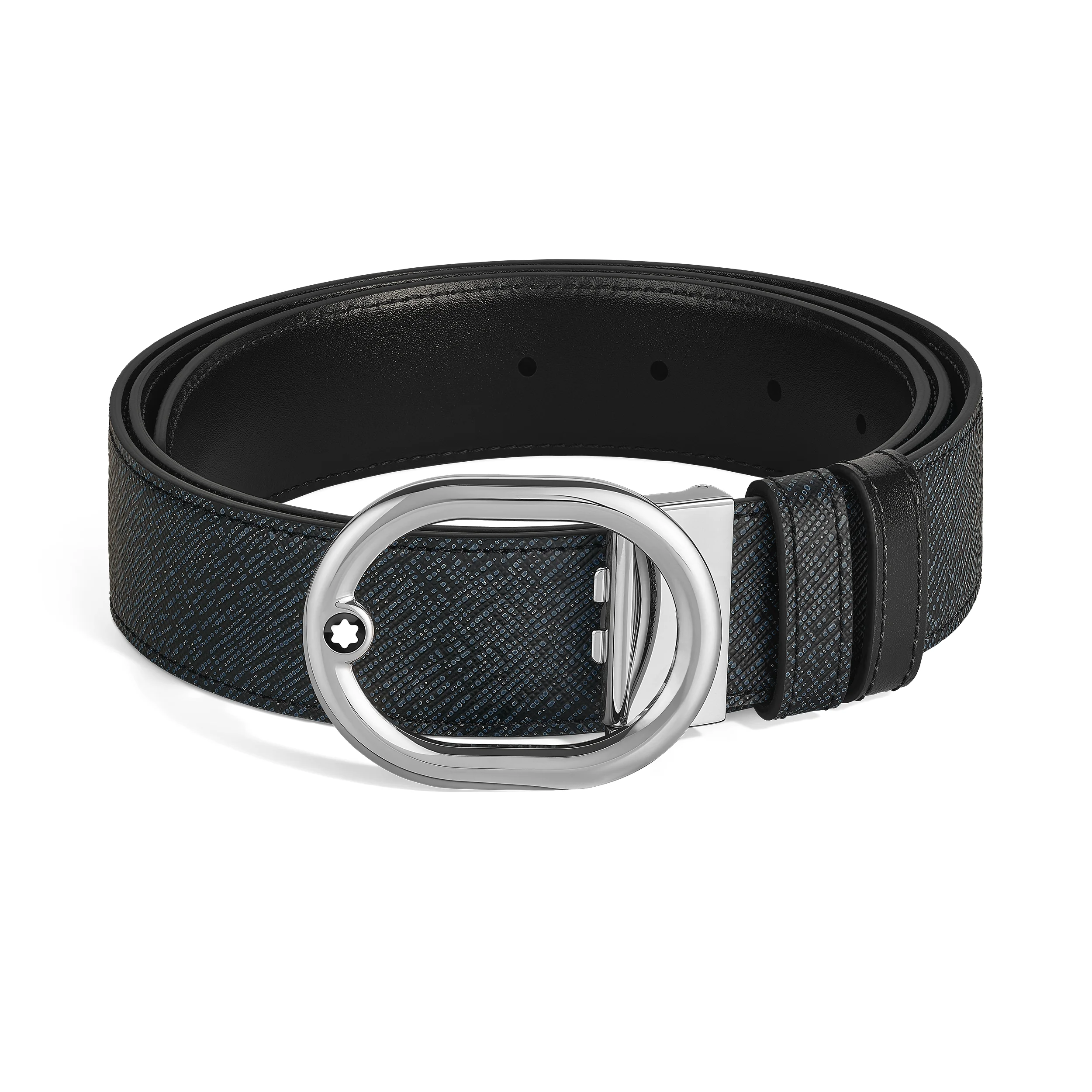 L'OVALE 35 MM REVERSIBLE BELT IN SARTORIAL LEATHER - 1