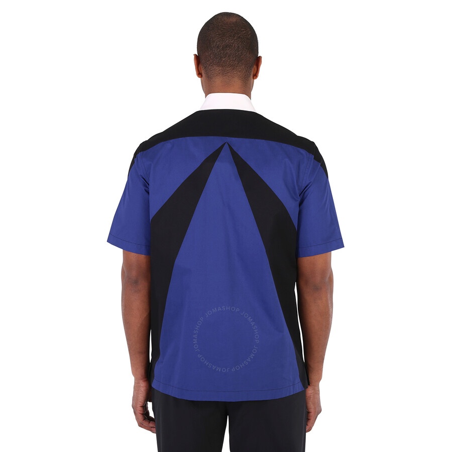 Burberry Men's Bright Navy Short-Sleeve Star Detail Shirt - 5
