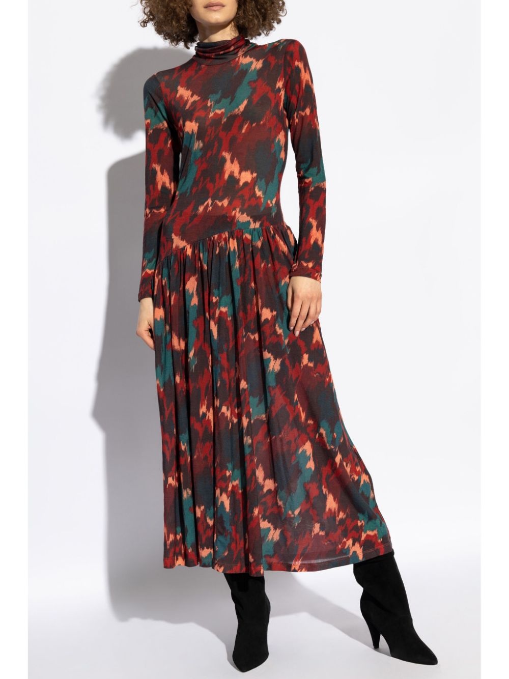 Fernanda graphic-print long-sleeve dress - 3