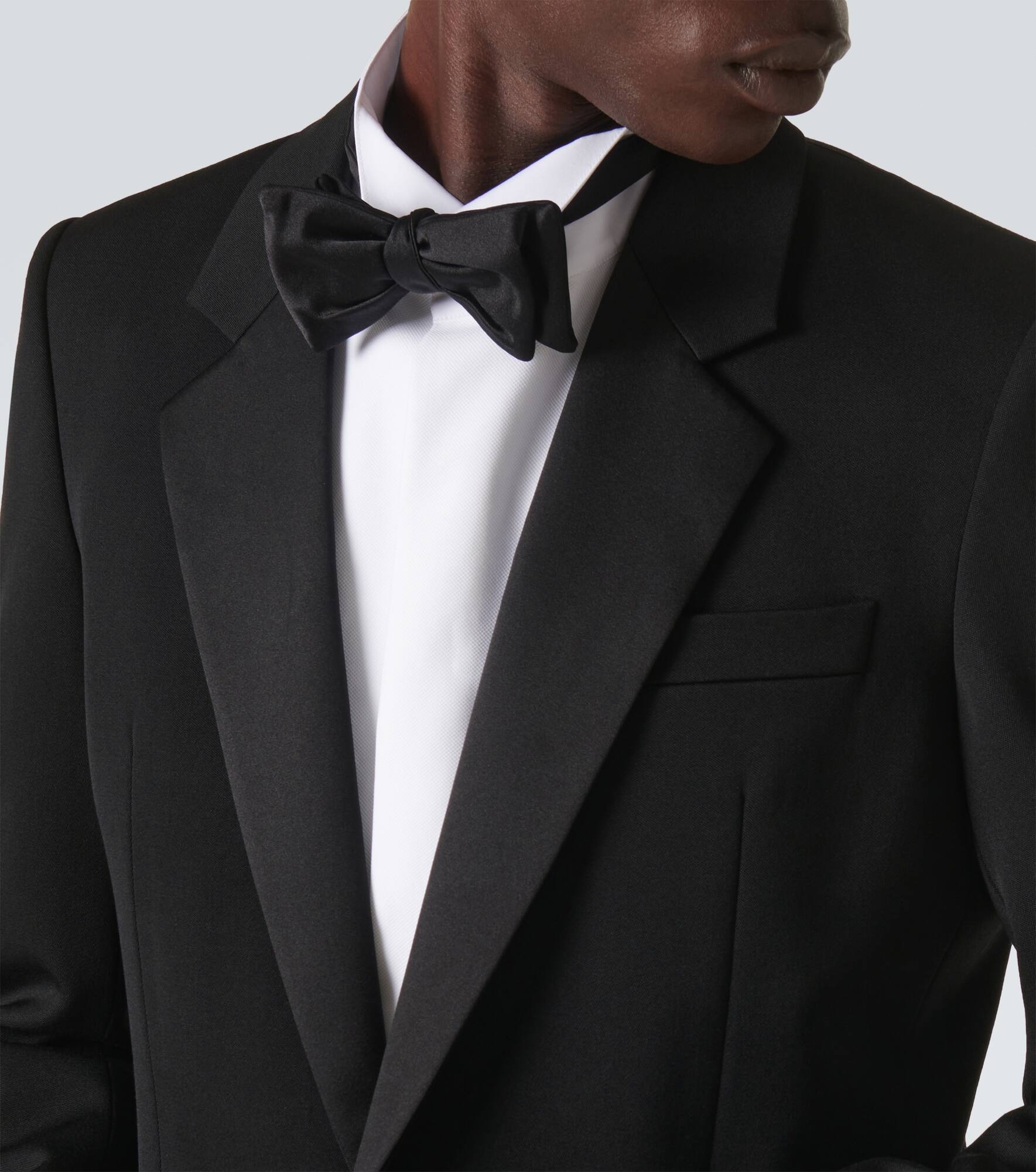 Wool grain de poudre tuxedo jacket - 5