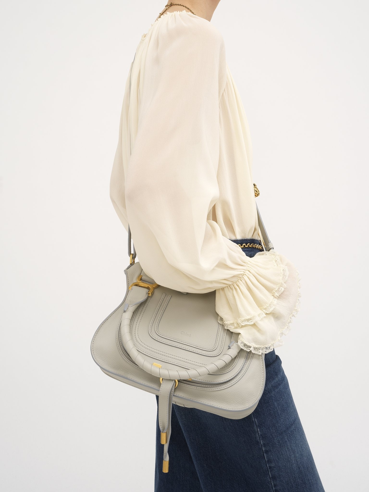 SMALL MARCIE BAG IN GRAINED LEATHER - 7