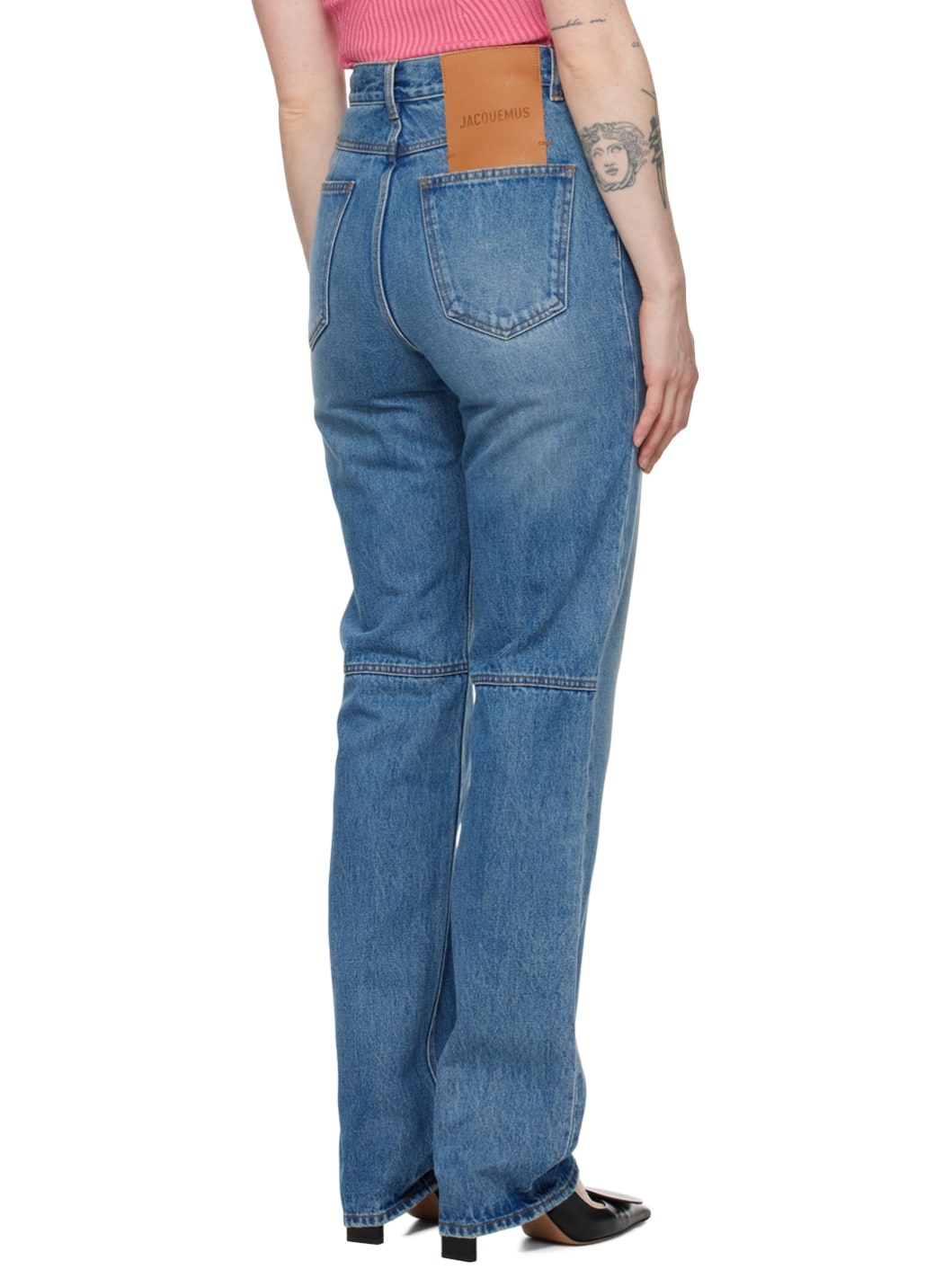 Blue Les Sculptures 'Le de-Nîmes droit' Jeans - 3