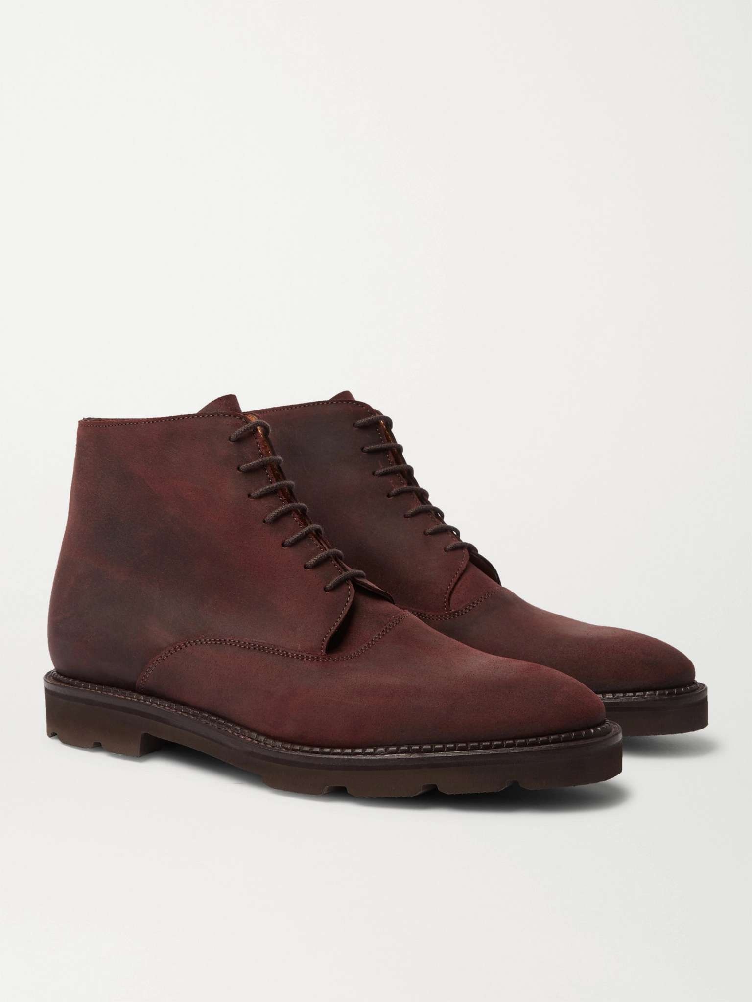 Forge Waxed-Suede Oxford Boots - 4