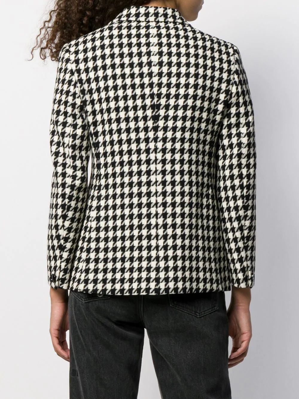 houndstooth-print blazer - 4