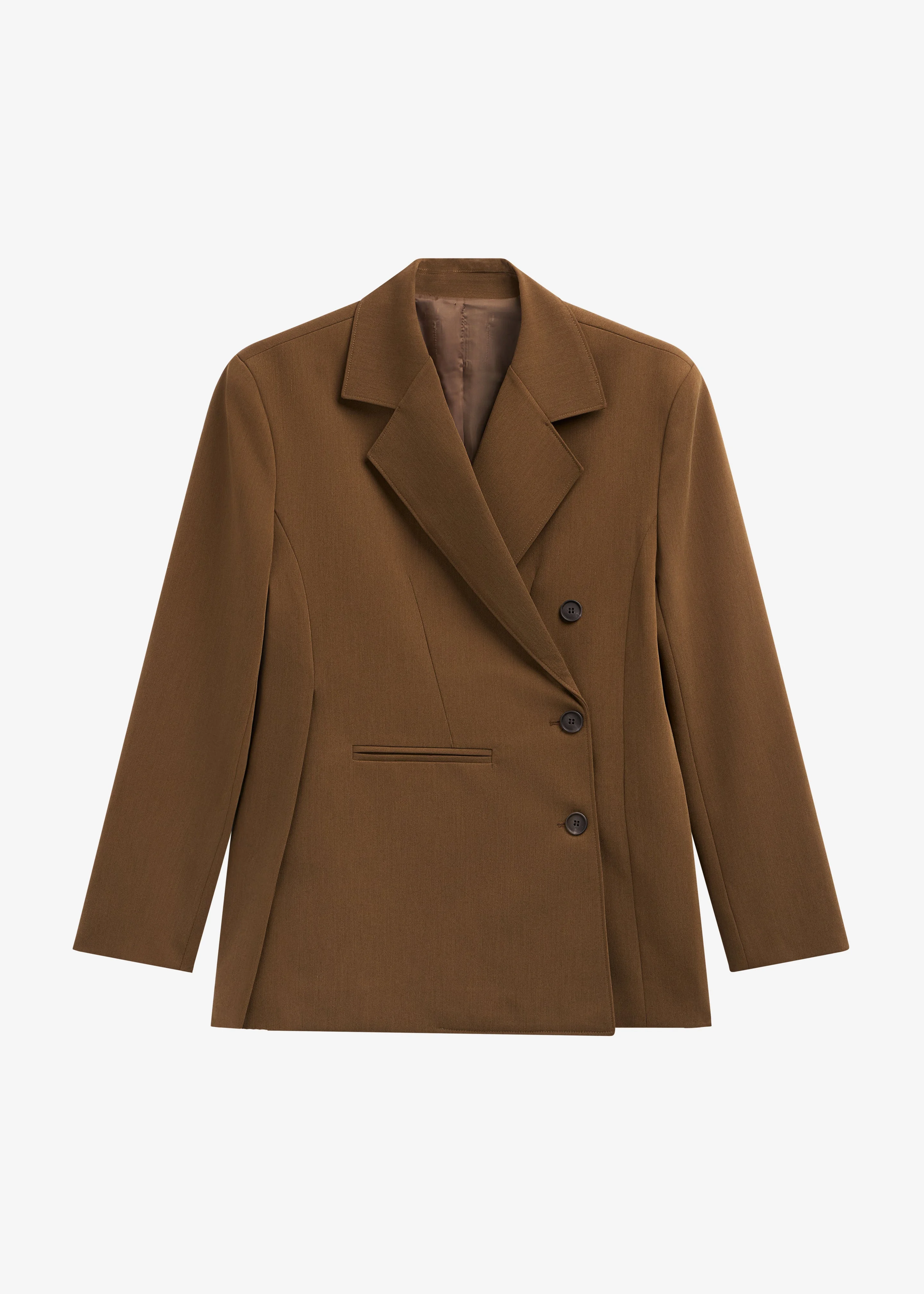 Antwerp Wrap Blazer - Brown - 1