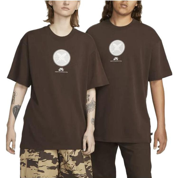 Nike SB M90 x Yuto SS23 Logo T-Shirt 'Barouque Brown' FN0670-237 - 2
