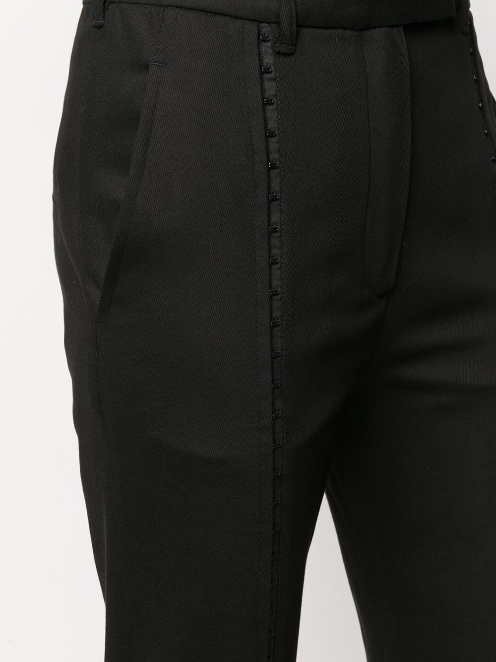 hook-detail tailored trousers  - 5