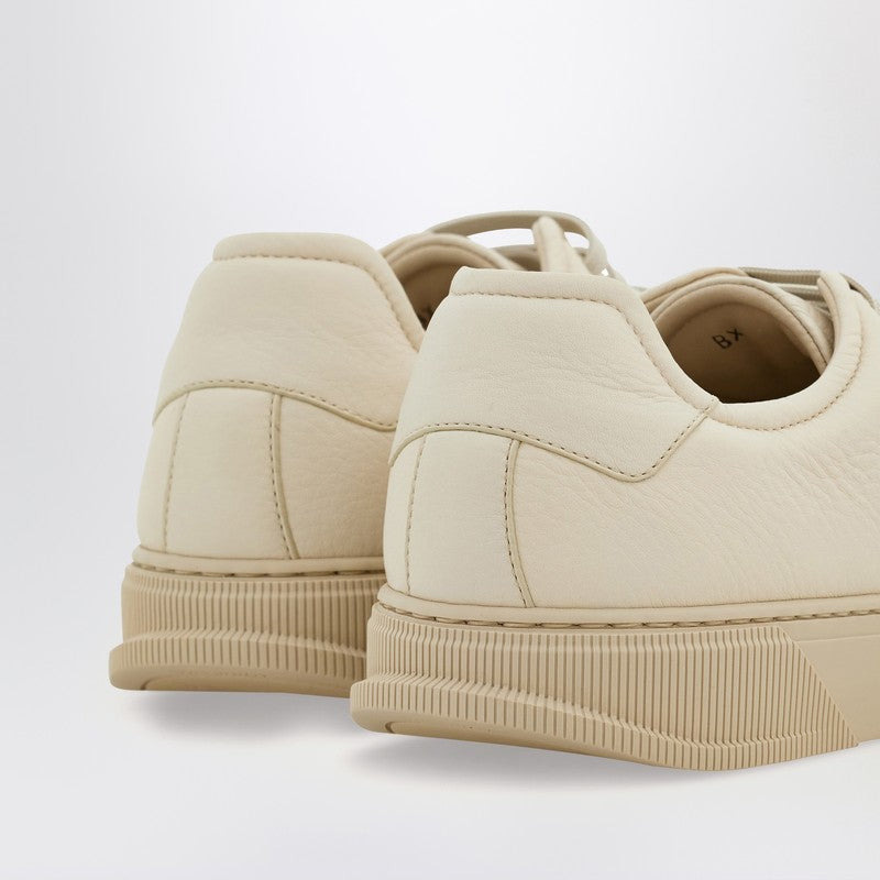 Ferragamo Mascarpone-Colored Leather Sneakers Men - 2