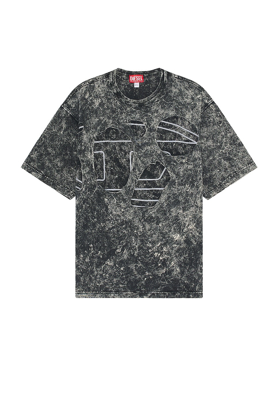 Diesel Boxt Peel Oval T-shirt | forward | REVERSIBLE