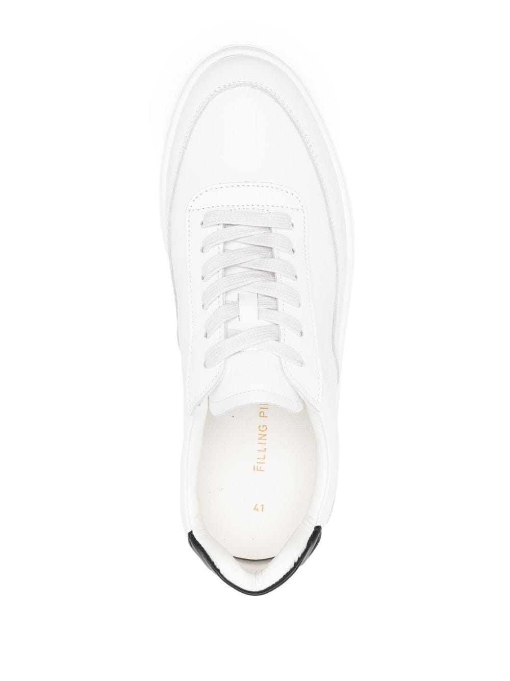 calf leather sneakers - 4