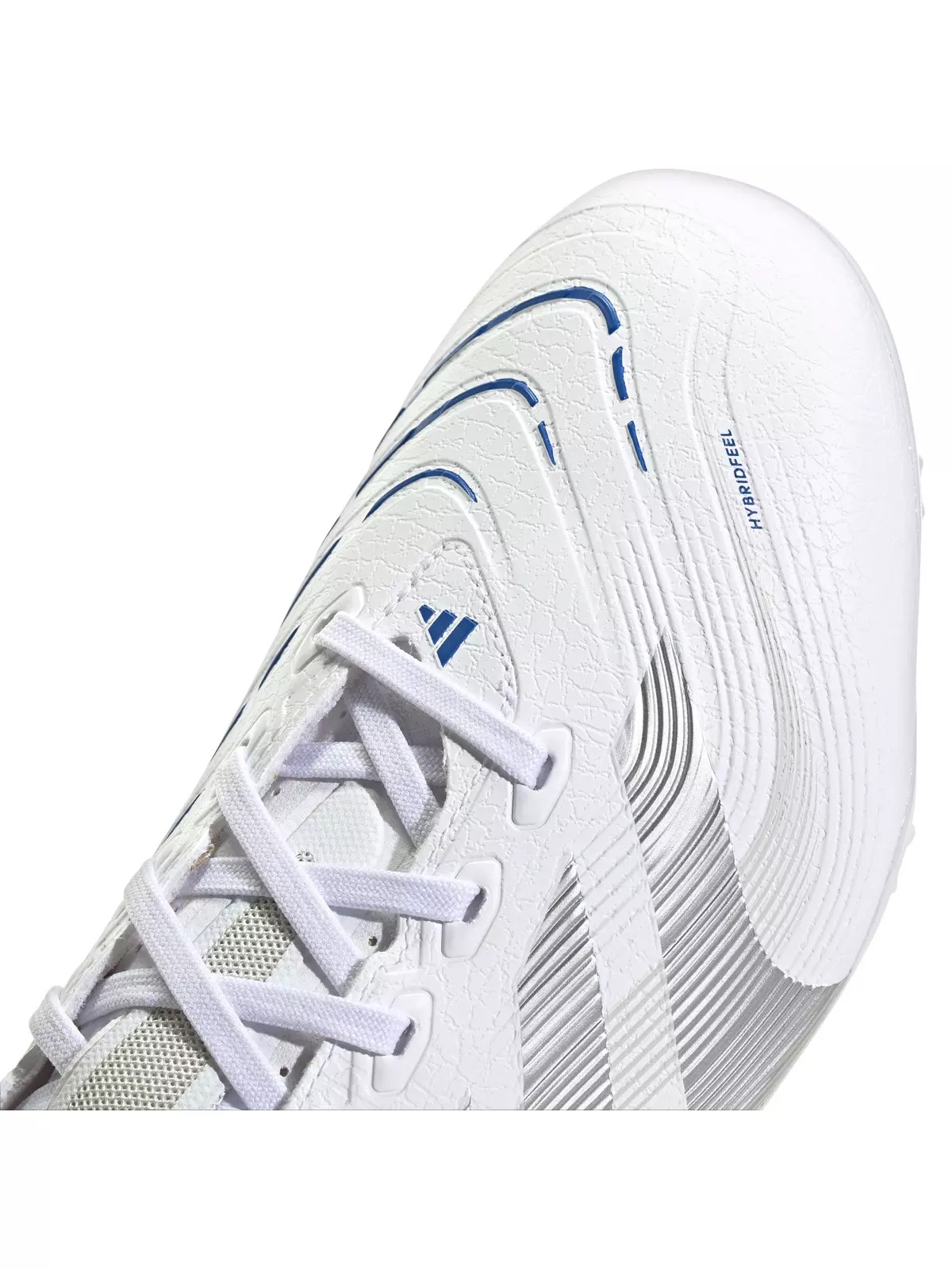 Predator League MG "Ftwr White/Silver Metallic/Bright Royal" Unisex Soccer Cleat - 7
