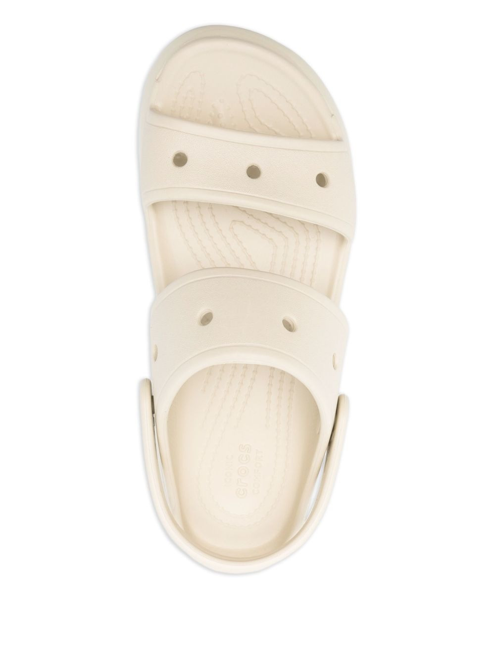 platform two-strap sandals - 4