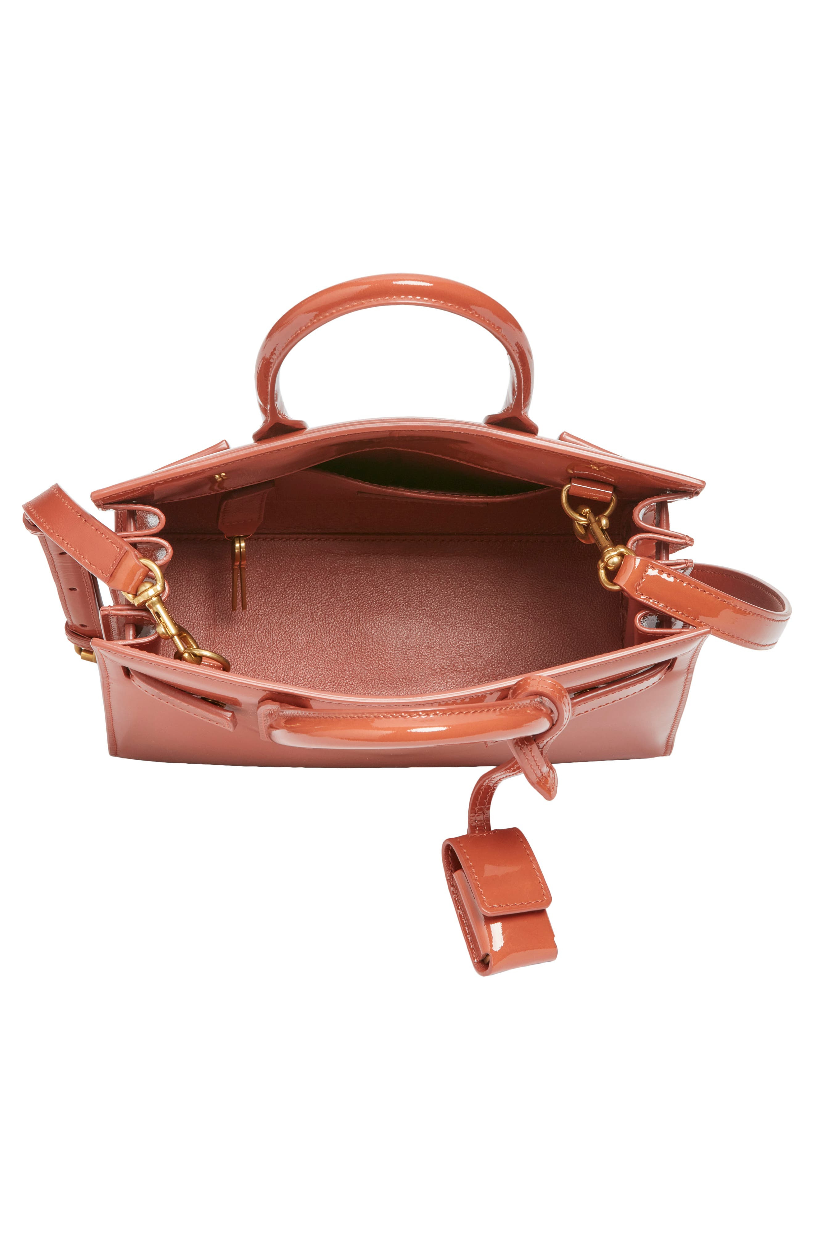 Saint Laurent Nano Sac de Jour Patent Leather Handbag in Mild Rose at Nordstrom - 5