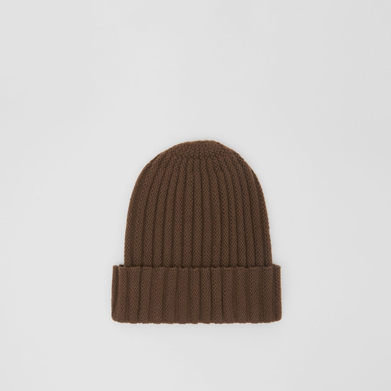 Stripe Detail Rib Knit Wool Beanie - 4