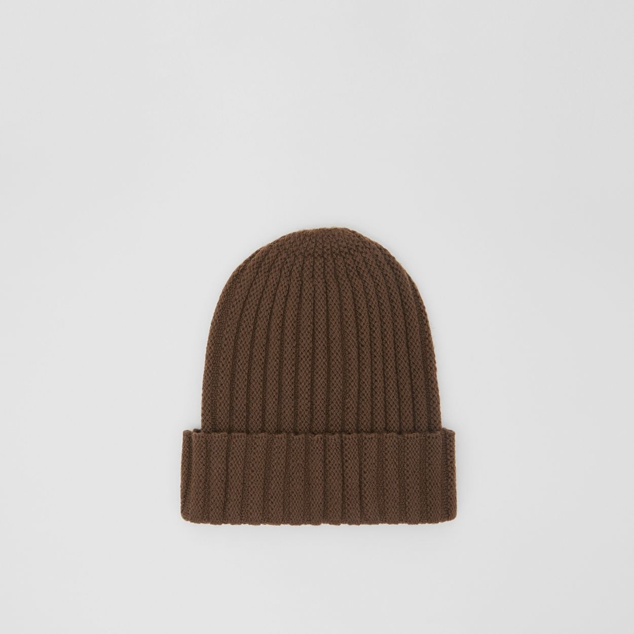 Stripe Detail Rib Knit Wool Beanie - 4