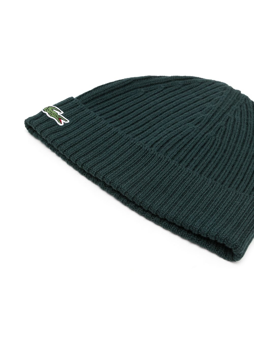 logo-patch ribbed beanie - 2