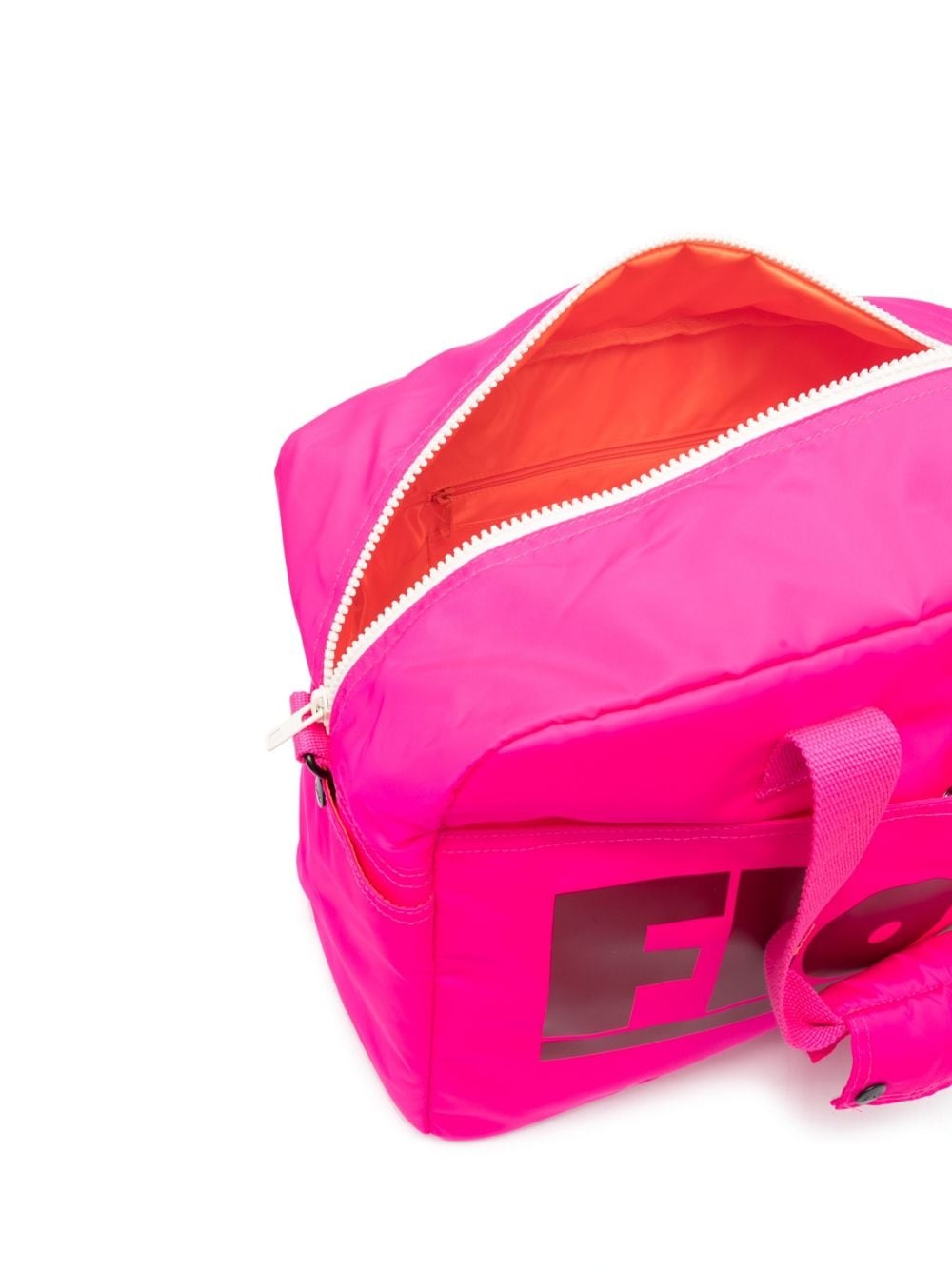 logo-print zipped holdall - 4