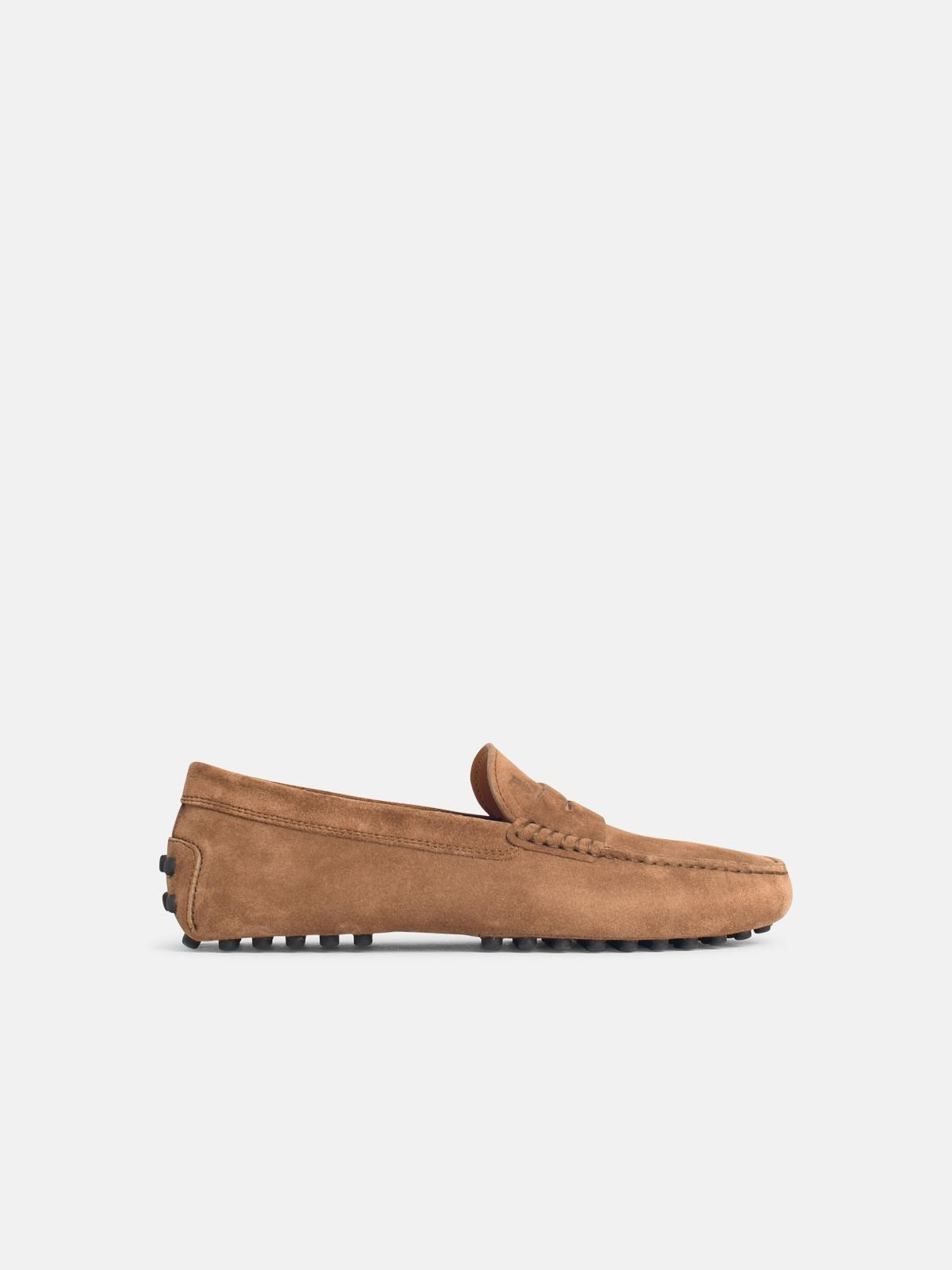 BROWN SUEDE LOAFERS - 1