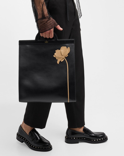 Valentino Men's Vitello Brenda Ric Leather Tote Bag outlook