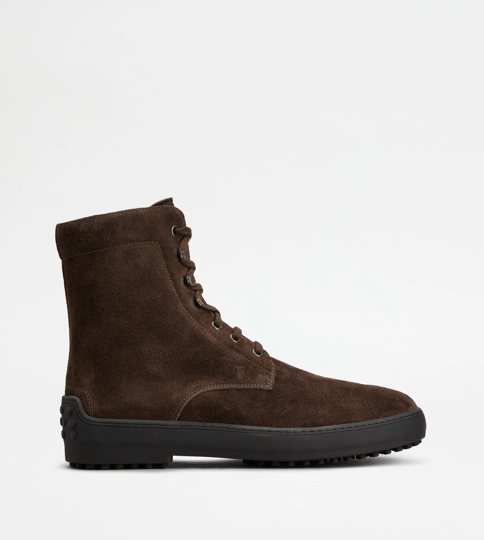WINTER GOMMINO ANKLE BOOTS IN SUEDE - BROWN - 1