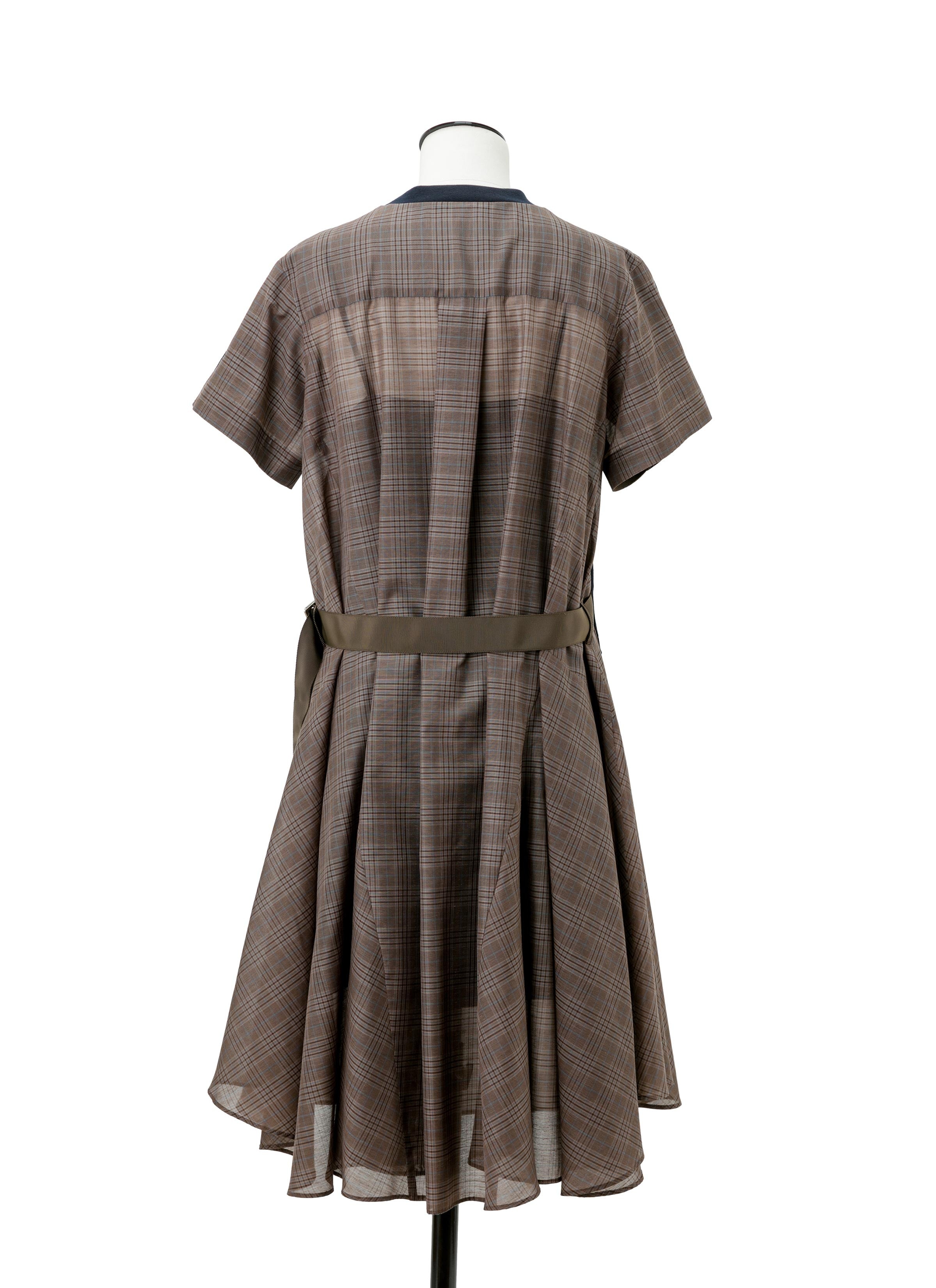 Spun Organza x Cotton Jersey Dress - 3