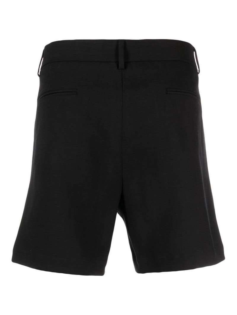 MSGM logo-embroidered mid-rise shorts outlook