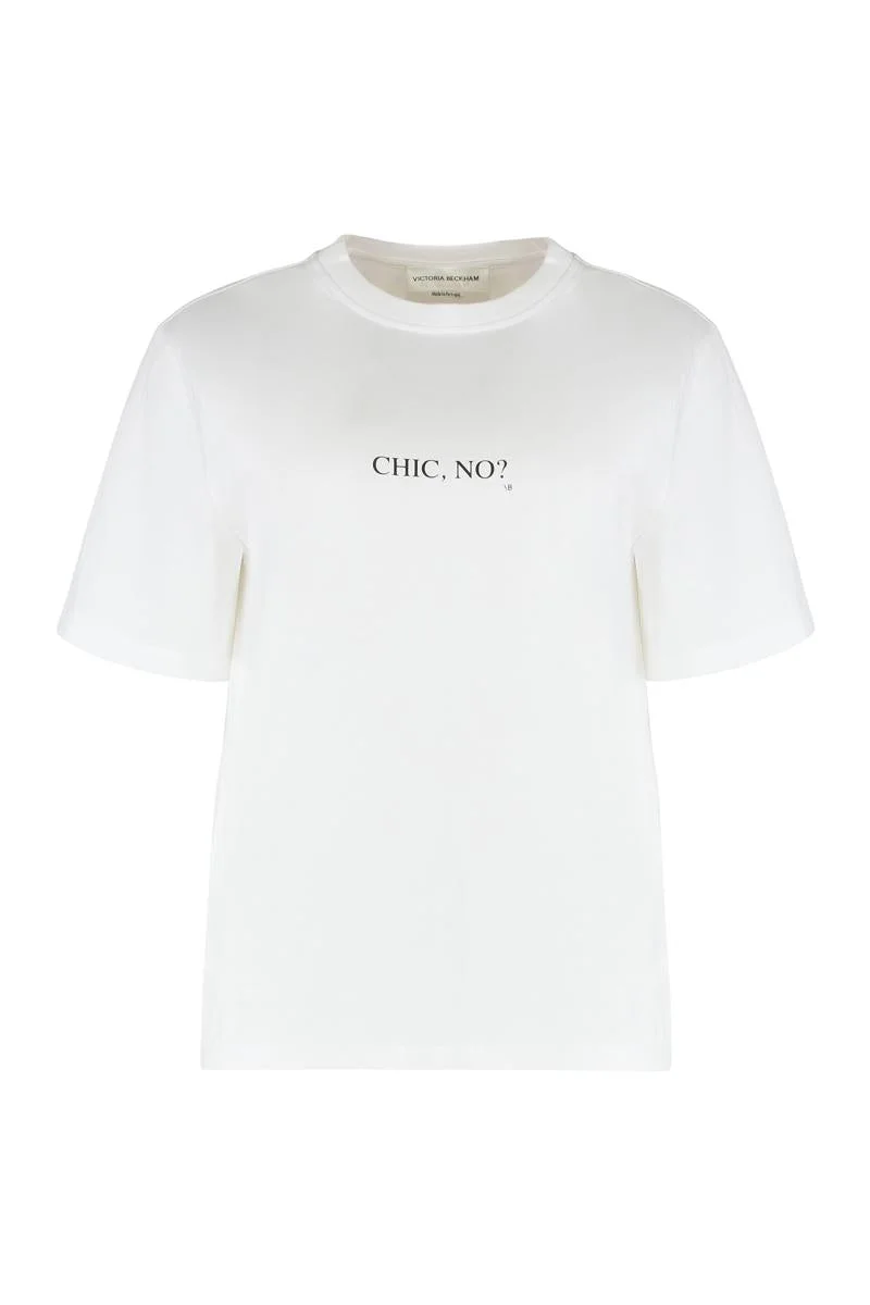 Victoria Beckham T-Shirt In Cotton With Print - 1