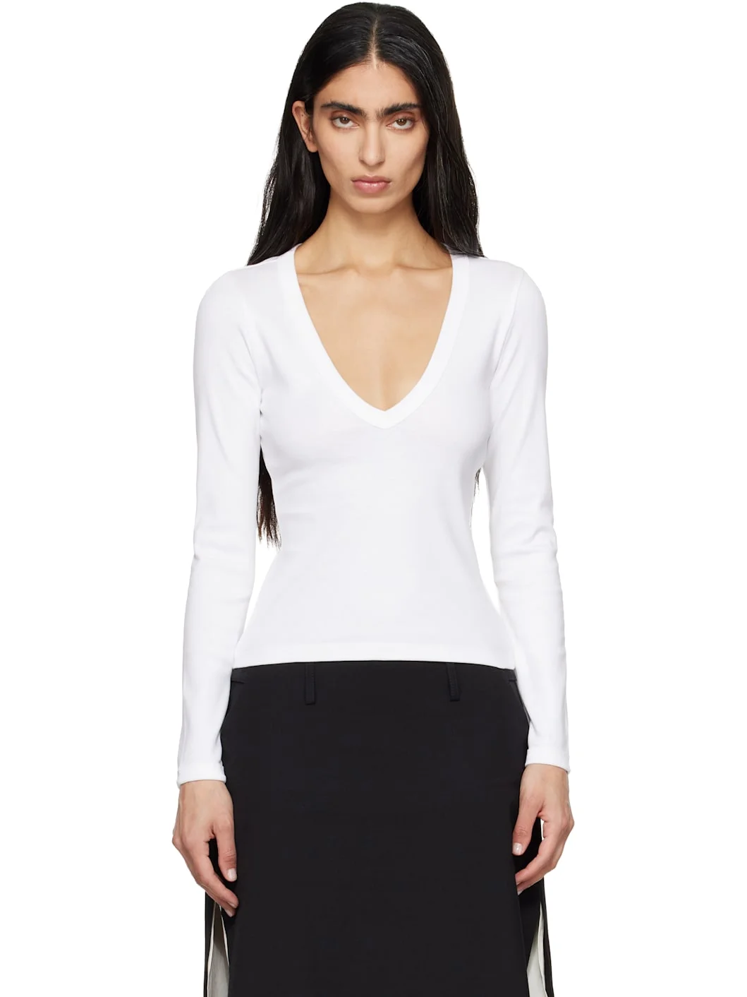 White Dewi Longsleeve T-shirt - 1