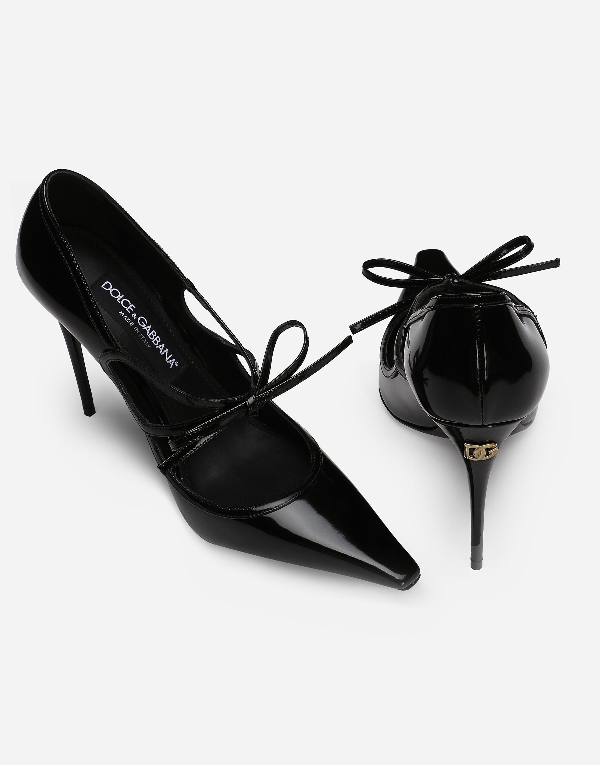 Polished calfskin pumps - 5