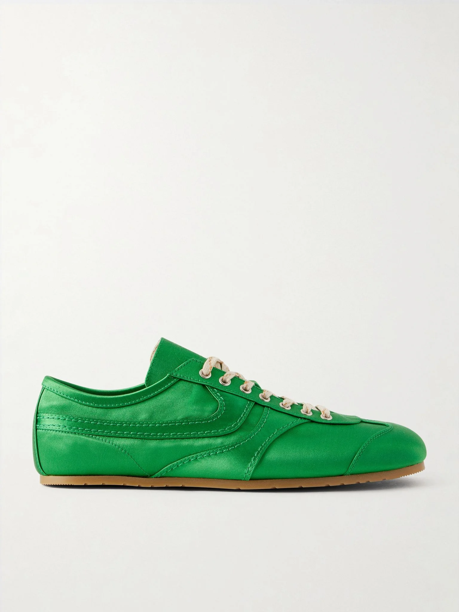 Satin Sneakers Green - 1