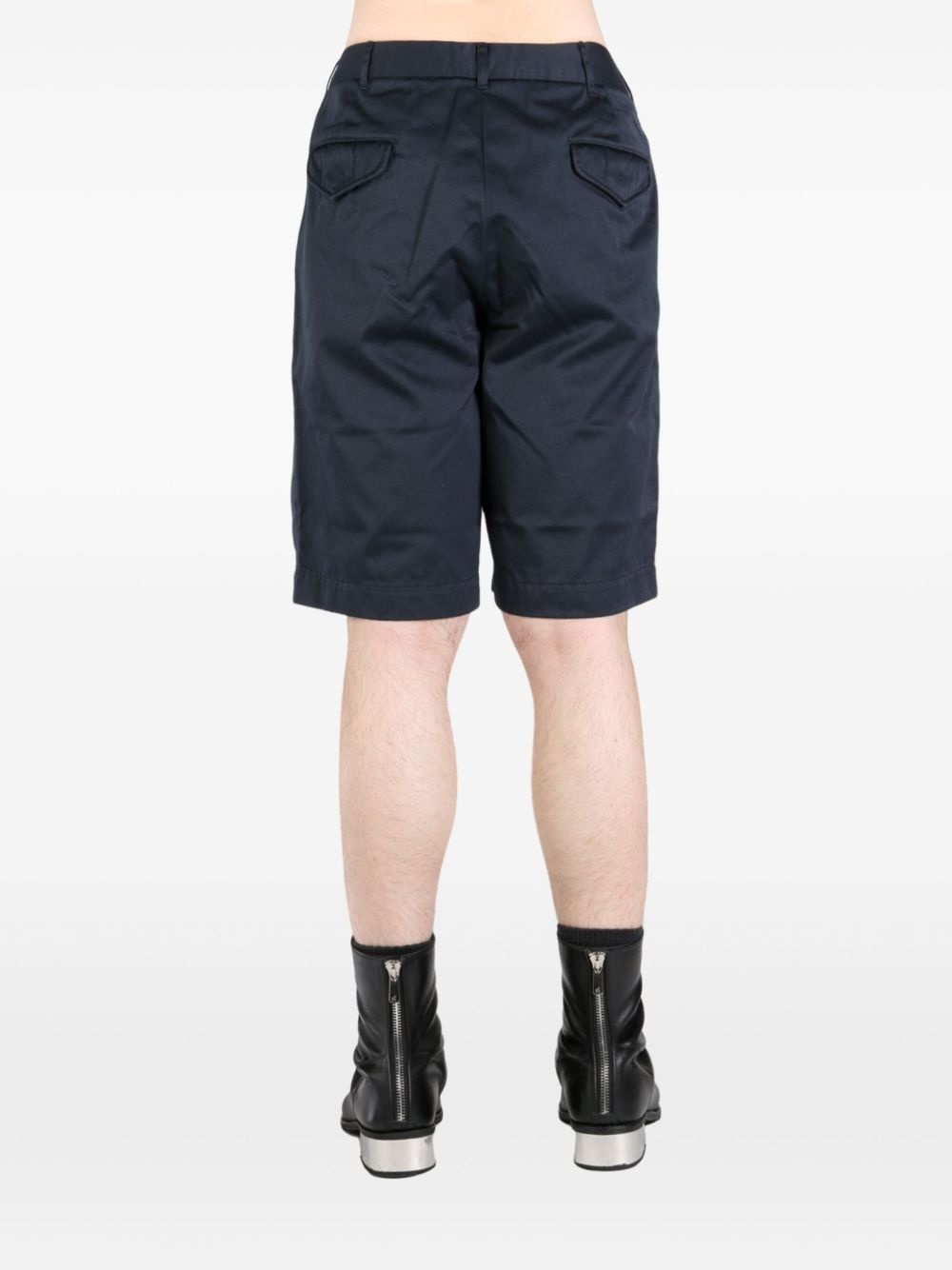 double-pleat chino shorts - 4