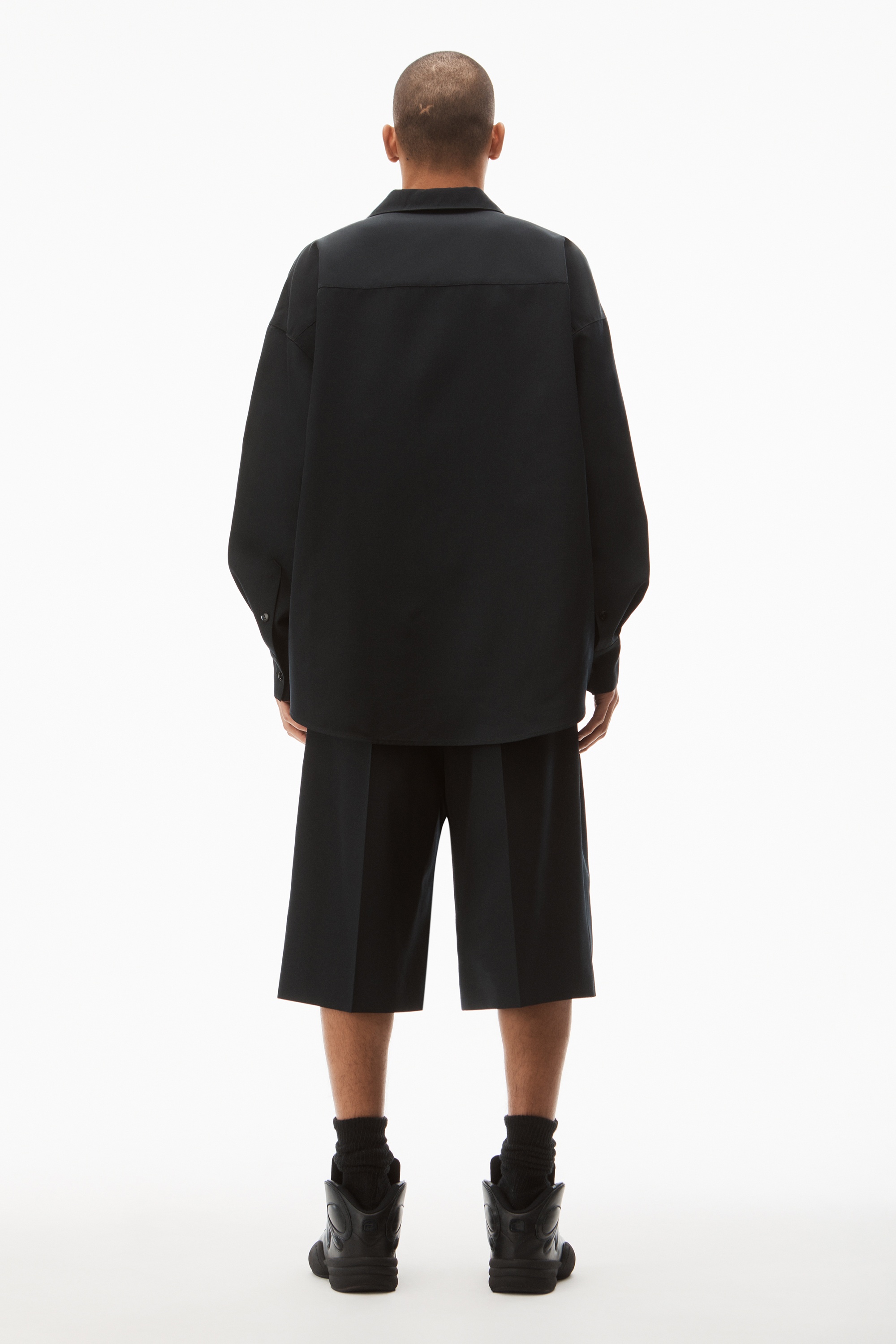 DRESS SHIRT IN WOOL BLEND TAILORING - 5